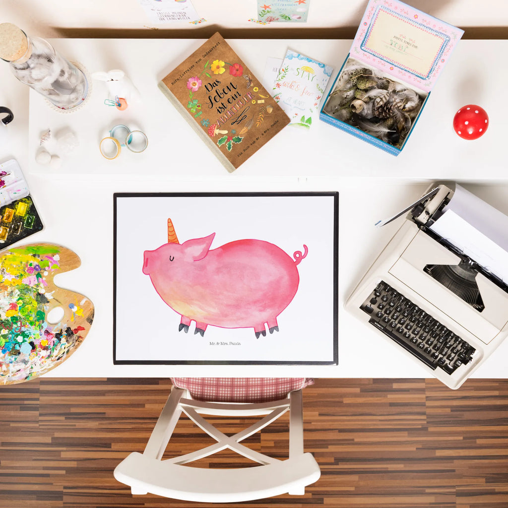 Desk pad unicorn Pig Schreibtischunterlage Groß, Bürobedarf, Büroartikel, Schreibunterlage, Schreibwaren, Schreibtischauflage, Schreibtisch Unterlagen, Einhorn, Einhörner, Einhorn Deko, Unicorn, english, geschenk, Spruch, witzig. lustig, Schwein, Bauer, Schweinhorn, Piggy, funny, Party, englisch, Spaß, Pig