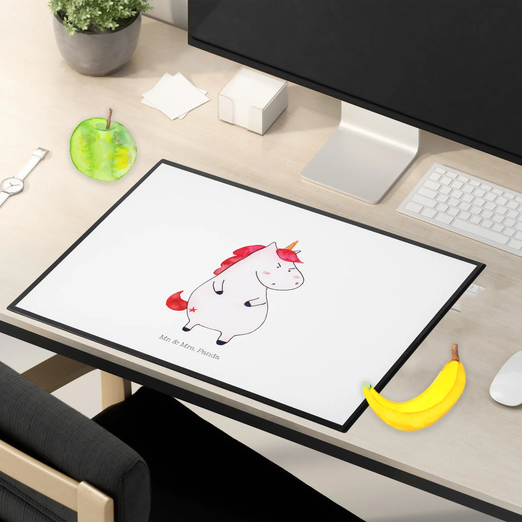 Podkładka na biurko Jednorożec gniew Bürobedarf, Schreibtischunterlage Groß, Schreibwaren, Büroartikel, Schreibtischauflage, Schreibtisch Unterlagen, Schreibunterlage, Einhorn, Einhörner, Einhorn Deko, Unicorn, Arbeit, dumme Fragen, nein, Geschenk, Büro, Spaß, Realität, lustlos, wütend, Ansage, lustig