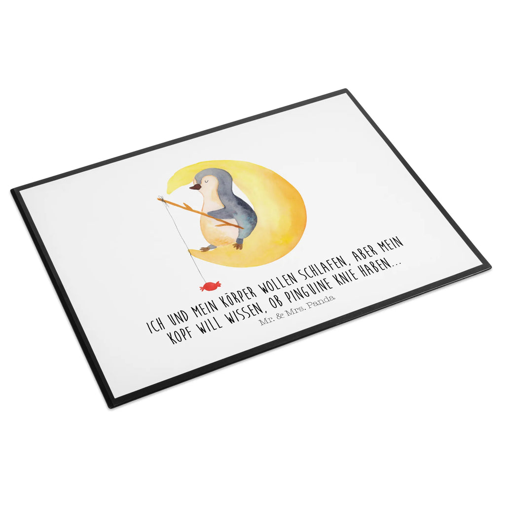 Schreibtischunterlage Pinguin Mond Schreibunterlage, Büroartikel, Schreibtischauflage, Schreibtischunterlage Groß, Schreibtisch Unterlagen, Schreibwaren, Bürobedarf, Pinguin, Nachtruhe, Pinguine, Einschlafen, Schlafstörungen, schlafen, Gästezimmer, Schlafzimmer, Spruch