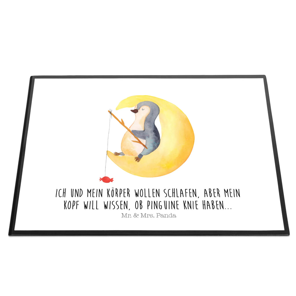 Schreibtischunterlage Pinguin Mond Schreibunterlage, Büroartikel, Schreibtischauflage, Schreibtischunterlage Groß, Schreibtisch Unterlagen, Schreibwaren, Bürobedarf, Pinguin, Nachtruhe, Pinguine, Einschlafen, Schlafstörungen, schlafen, Gästezimmer, Schlafzimmer, Spruch