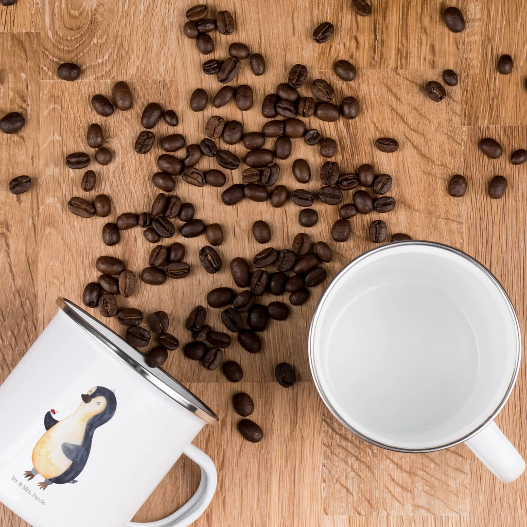 Enamel camping mug Penguin ladybug Kaffeebecher, blechbecher, Emaille Tasse, Tasse, Teebecher, reisetasse, Reisebecher, Kaffeetasse, wandertasse, Campingtasse, Emaille Becher, Teetasse, metallbecher, becher emaille, Becher, Blechtasse, Emailletasse, Metalltasse, Campingbecher, Tasse Emaille, Trinkbecher, Pott, emaillebecher, wanderbecher, Pinguin, Lebensfreude, Wunder, Pinguine, Glück, Liebe, Freude, Marienkäfer