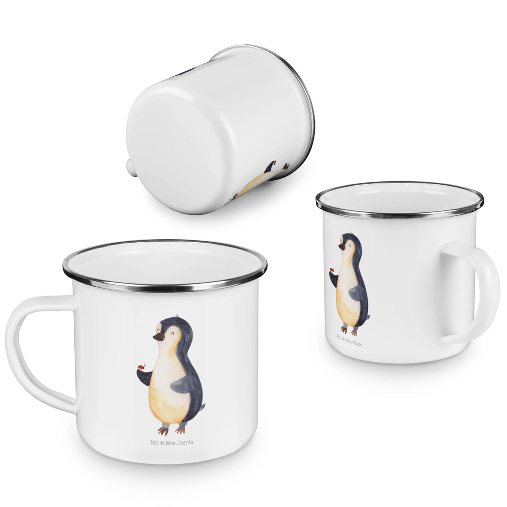 Enamel camping mug Penguin ladybug Kaffeebecher, blechbecher, Emaille Tasse, Tasse, Teebecher, reisetasse, Reisebecher, Kaffeetasse, wandertasse, Campingtasse, Emaille Becher, Teetasse, metallbecher, becher emaille, Becher, Blechtasse, Emailletasse, Metalltasse, Campingbecher, Tasse Emaille, Trinkbecher, Pott, emaillebecher, wanderbecher, Pinguin, Lebensfreude, Wunder, Pinguine, Glück, Liebe, Freude, Marienkäfer