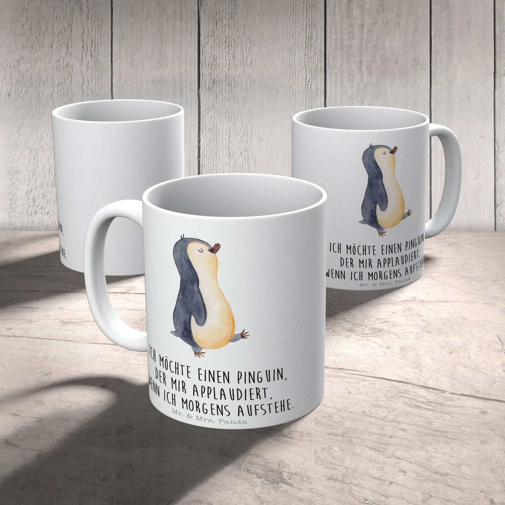 Kubek Pingwin maszerować Geschenktasse, Tasse, Tasse mit Motiven, Teetasse, Tasse mit Zitaten, Porzellantasse, Keramiktasse, Kaffeetasse, Bürotasse, Pinguin, Langschläfer, Schwester, Familie, Frühaufsteher, Pinguine, Bruder