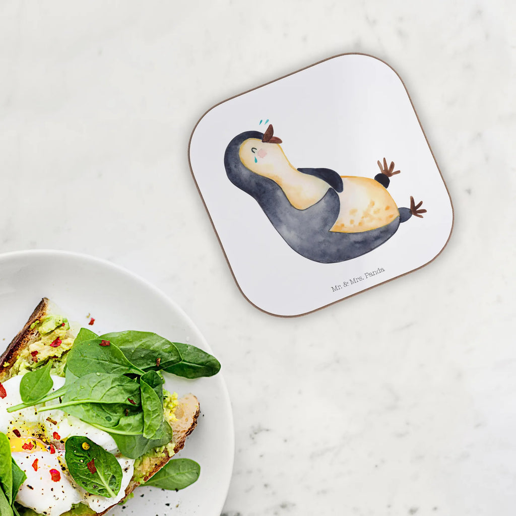 Square coaster Penguin Laugh Untersetzer Holz, Untersetzer für Gläser, Untersetzer, Glasuntersetzer, Untersetzer aus Holz, Getränkeuntersetzer, Korkuntersetzer, Holzuntersetzer, Untersetzer Design, Tassen Untersetzer, Bierdeckel, Untersetzer Gläser, Pinguin, Optimismus, Fröhlich, Lachen, Fröhlichkeit, Humor, Pinguine, lustiger Spruch