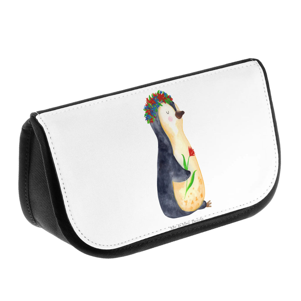 Kosmetiktasche Pinguin Blumen hygiene tasche, kleines Täschchen, Beauty Bag, Schminkbeutel, Toilettentasche, Make-Up Bag, beauty case, Waschbeutel, kosmetik beutel, Schminktäschchen, reiseschminktasche, Organizer Tasche, kulturtäschchen, kosmetiktäschchen, utensilientasche, Kulturbeutel, Beautybag, zubehörtasche, Reisenecessaires, Kosmetiktasche, bad tasche, Waschtasche, reise kosmetiktasche, Kulturtasche, beauty tasche, Necessaire, Schminktasche, toilettenbeutel, Pinguin, Motivation, Ziele, Geschenkidee, Lebensziele, Leben, Liebeskummer, Wünsche, Lebenslust, Blumenkranz, Universum, Pinguine