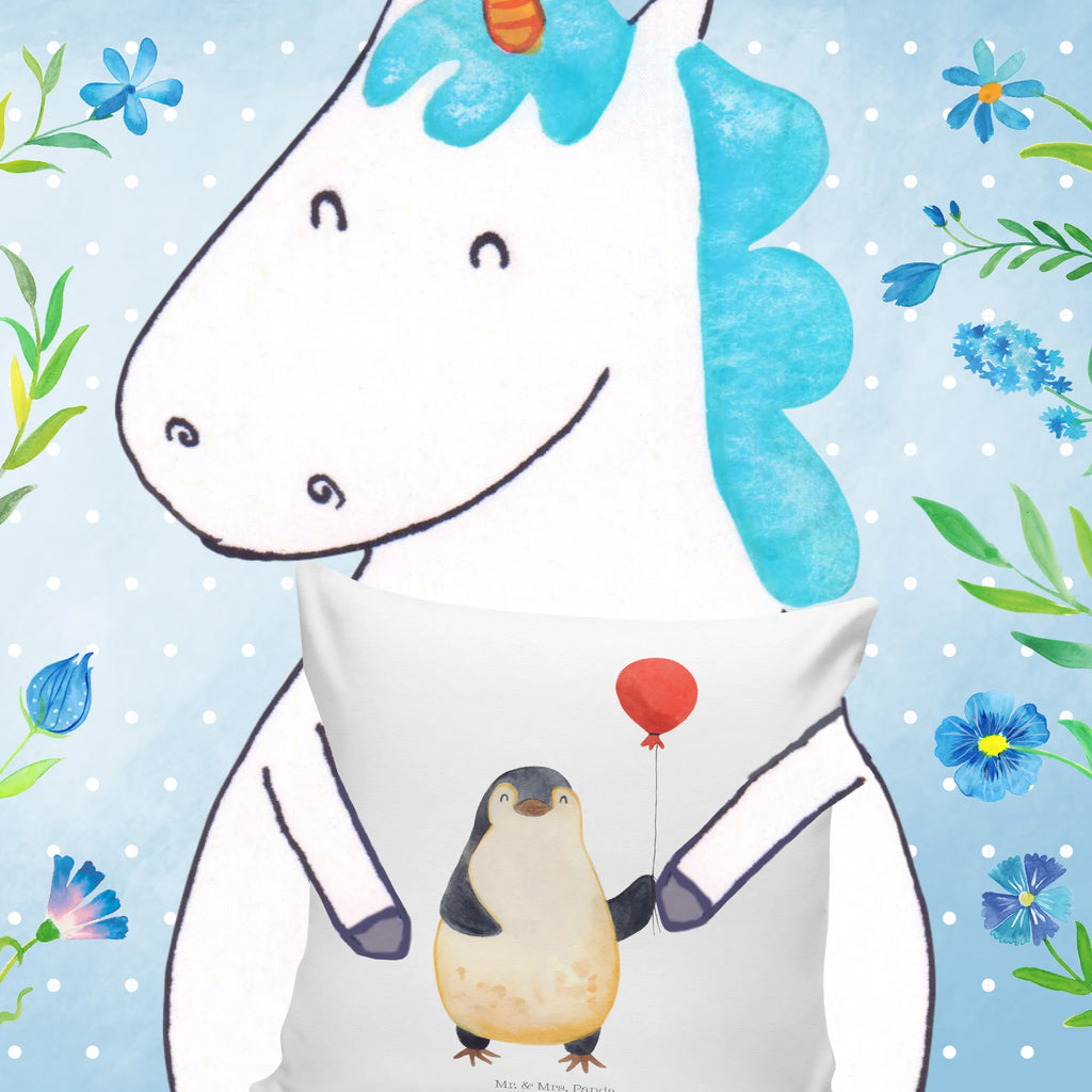 Cushion Penguin balloon pillows, bedroom, Pillow, pillow case, pad, fluffy, cushion, settee, sofa, soft, couch, 40x40, bed, 40 x 40, Penguin, North Pole, Winter, Penguins, new start, penguins, balloon, best friend, happiness, gift girlfriend, love, daydreams, new life, love of life, motivation, gift idea