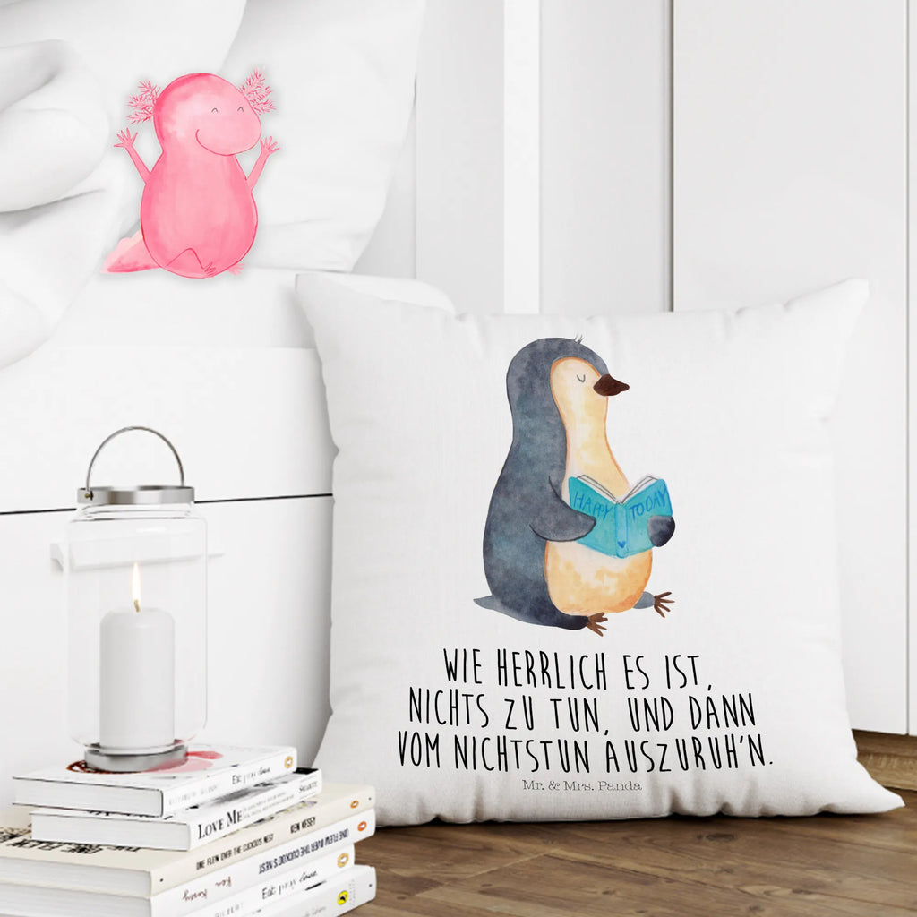 Cushion Penguin A book Dekokissen Sofa, Sofakissen, Dekokissen 40x40, Couchkissen, Kissenbezug 40x40, Kissen, Kissenhülle 40x40, Motivkissen, Dekokissen, Sofakissen 40x40, Kissenhülle, Kopfkissen 40x40, Kissen 40x40 Waschbar, Kopfkissen, sofakissen, sitzkissen, Zierkissen, Kissen 40x40, Kissenbezüge, Pinguin, Nichtstun, Ferien, Freizeit, Pinguine, Faulenzen, Urlaub, Buch, Bücherwurm, Lesen