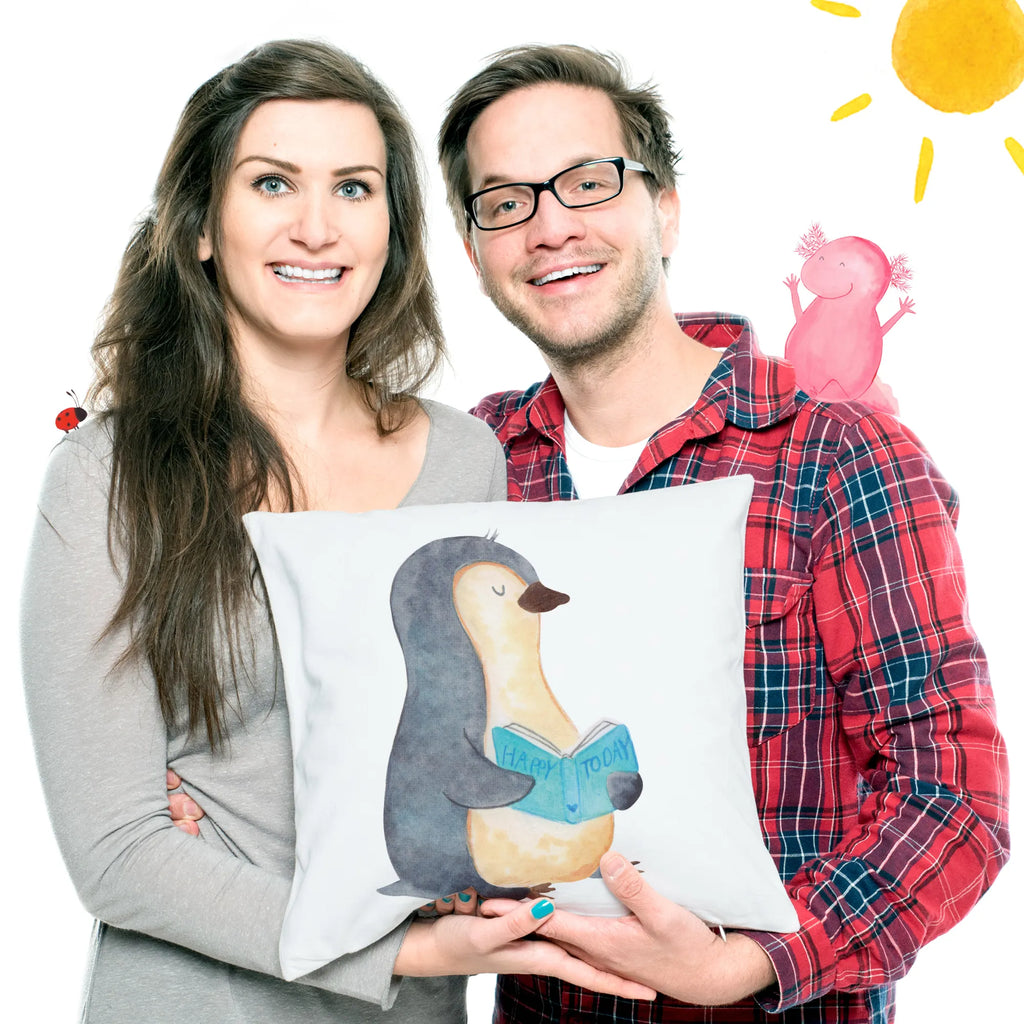 Cushion Penguin A book Dekokissen Sofa, Sofakissen, Dekokissen 40x40, Couchkissen, Kissenbezug 40x40, Kissen, Kissenhülle 40x40, Motivkissen, Dekokissen, Sofakissen 40x40, Kissenhülle, Kopfkissen 40x40, Kissen 40x40 Waschbar, Kopfkissen, sofakissen, sitzkissen, Zierkissen, Kissen 40x40, Kissenbezüge, Pinguin, Nichtstun, Ferien, Freizeit, Pinguine, Faulenzen, Urlaub, Buch, Bücherwurm, Lesen