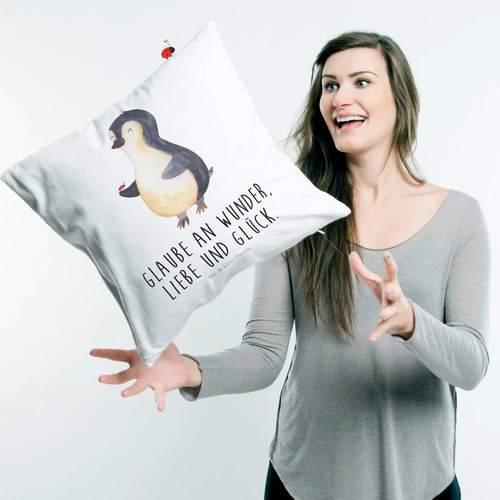 40x40 poduszka Pingwin biedronka Pinguin