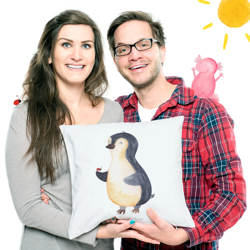 40x40 poduszka Pingwin biedronka Pinguin
