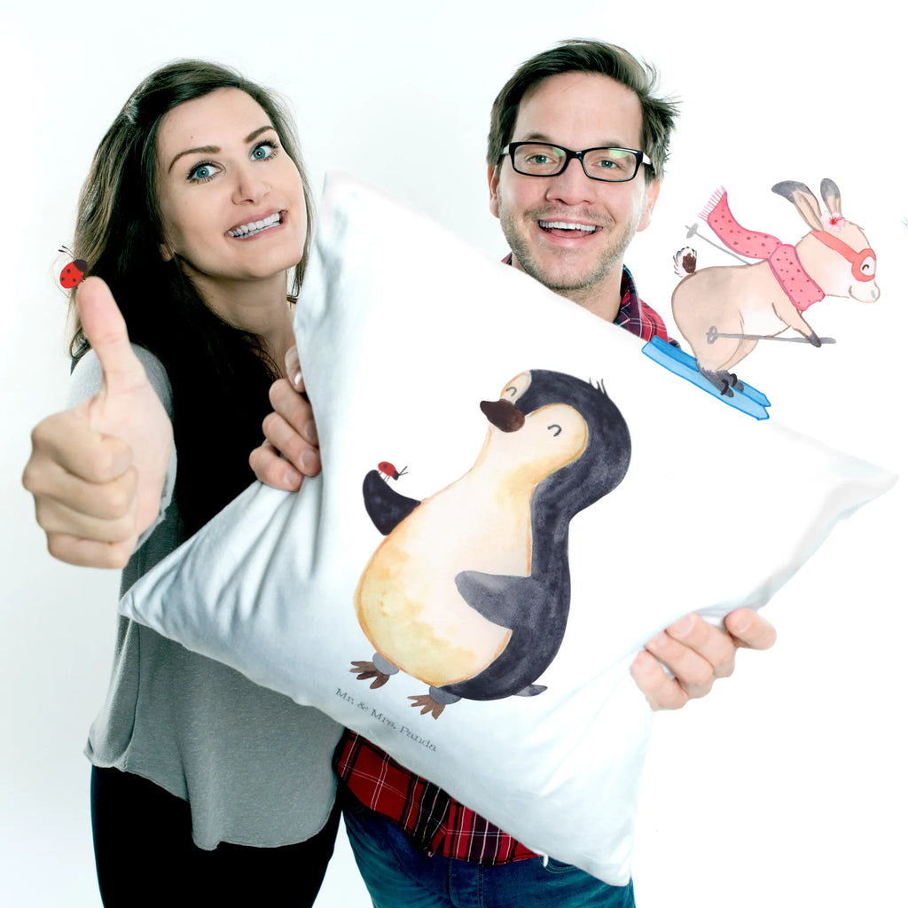 40x40 poduszka Pingwin biedronka Pinguin