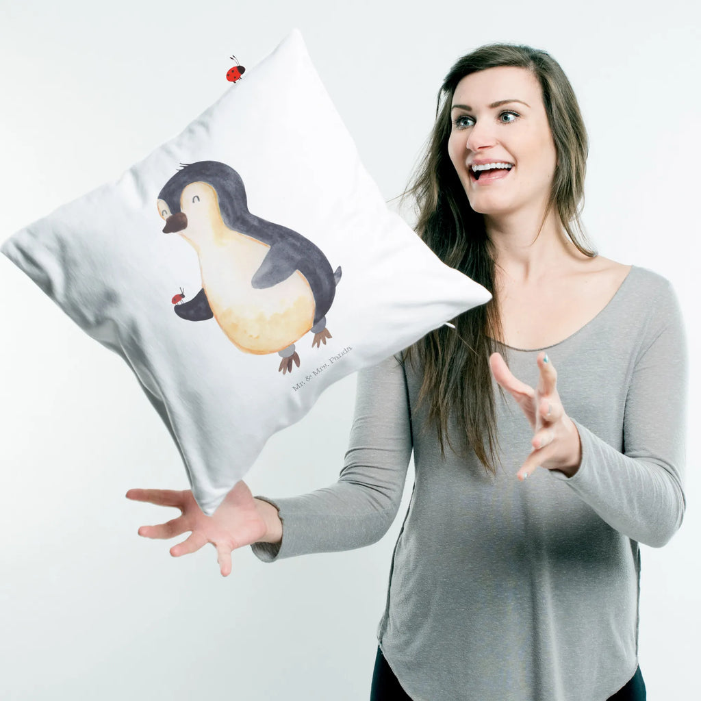 40x40 poduszka Pingwin biedronka Pinguin