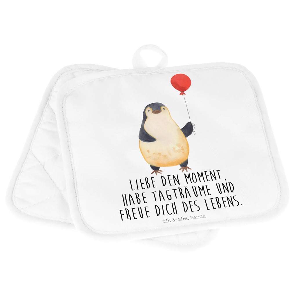 2er Set Topflappen  Pinguin Luftballon Topfhandschuhe, 2er Set Topflappen, Topflappenset, Topflappen, Topflappen Set, Topfuntersetzer, Topflappen 2er Set, topfhalter, Pinguin, Tagträume, Lebenslust, Beste Freundin, Motivation, Geschenkidee, Liebe, Pinguine, Glück, Neues Leben, Neustart, Geschenk Freundin, Luftballon