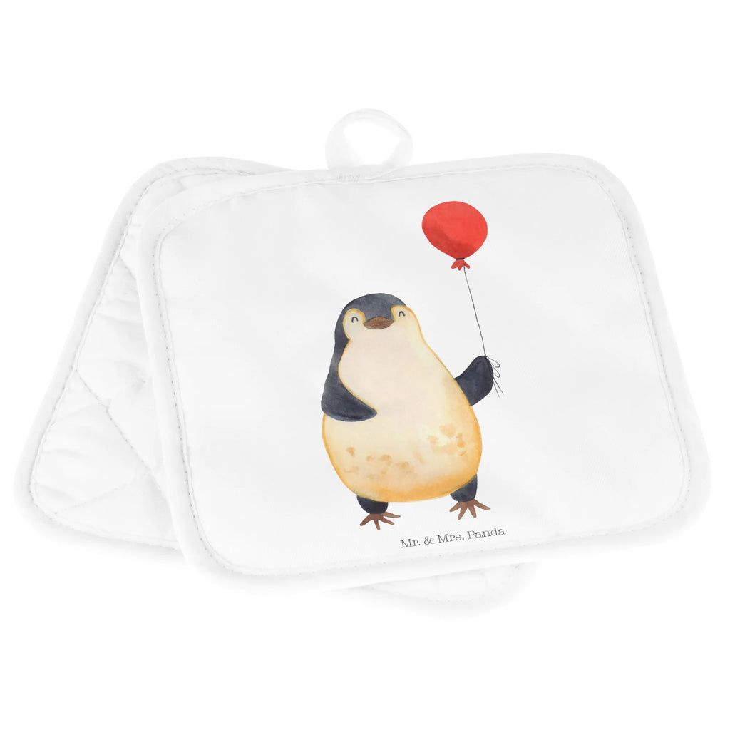 2er Set Topflappen  Pinguin Luftballon Topfhandschuhe, 2er Set Topflappen, Topflappenset, Topflappen, Topflappen Set, Topfuntersetzer, Topflappen 2er Set, topfhalter, Pinguin, Tagträume, Lebenslust, Beste Freundin, Motivation, Geschenkidee, Liebe, Pinguine, Glück, Neues Leben, Neustart, Geschenk Freundin, Luftballon