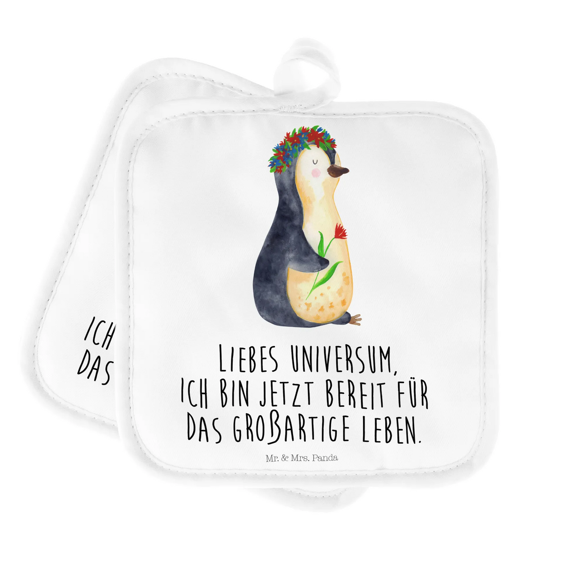 2-elementowy zestaw podkładek pod garnki pingwin kwiaty Pinguin