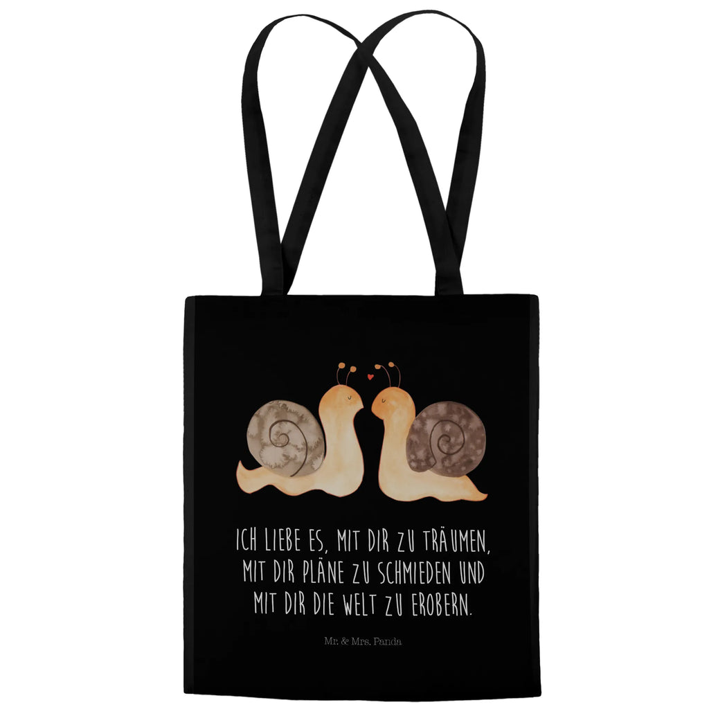 Tote bag Snails in love Strandtasche, Laptoptasche, Tragetasche, Schultertasche, Tasche, Beuteltasche, Umhängetasche, Jutetasche, Einkaufstasche, Badetasche, Stofftasche, Stoffbeutel, Einkaufstüte, Shopper, Beutel, Jutebeutel, Liebe, Partner, Freund, Freundin, Ehemann, Ehefrau, Heiraten, Verlobung, Heiratsantrag, Liebesgeschenk, Jahrestag, Hocheitstag