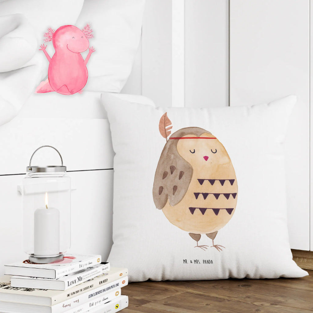 40x40 poduszka sowa Ozdoba z piór Sowa