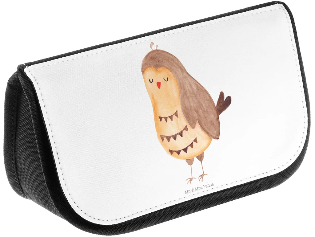 Kosmetiktasche Eule Zufrieden Schminkbeutel, beauty tasche, Make-Up Bag, toilettenbeutel, Beauty Bag, hygiene tasche, zubehörtasche, Schminktasche, Beautybag, utensilientasche, beauty case, Kulturtasche, Necessaire, Waschbeutel, kosmetiktäschchen, kosmetik beutel, Waschtasche, Organizer Tasche, bad tasche, Toilettentasche, Kulturbeutel, reiseschminktasche, Kosmetiktasche, Schminktäschchen, Reisenecessaires, kulturtäschchen, kleines Täschchen, reise kosmetiktasche, Eule, Liebe Spruch, Owl, Romantisch, Eule Deko, Eule Spruch, Wortspiel Lustig, Spruch schön, Geschenk Hochzeitstag