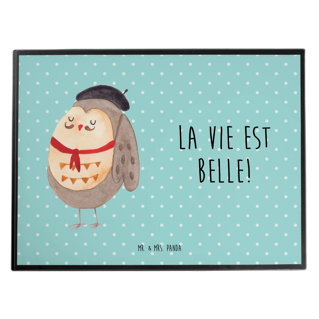 Schreibtischunterlage Eule Französisch Schreibwaren, Büroartikel, Schreibunterlage, Schreibtisch Unterlagen, Bürobedarf, Schreibtischunterlage Groß, Schreibtischauflage, Eule, La vie est belle, Spruch schön, Eulen, Owl, das Leben ist schön, Spruch Französisch, hibou, Frankreich, Eule Deko