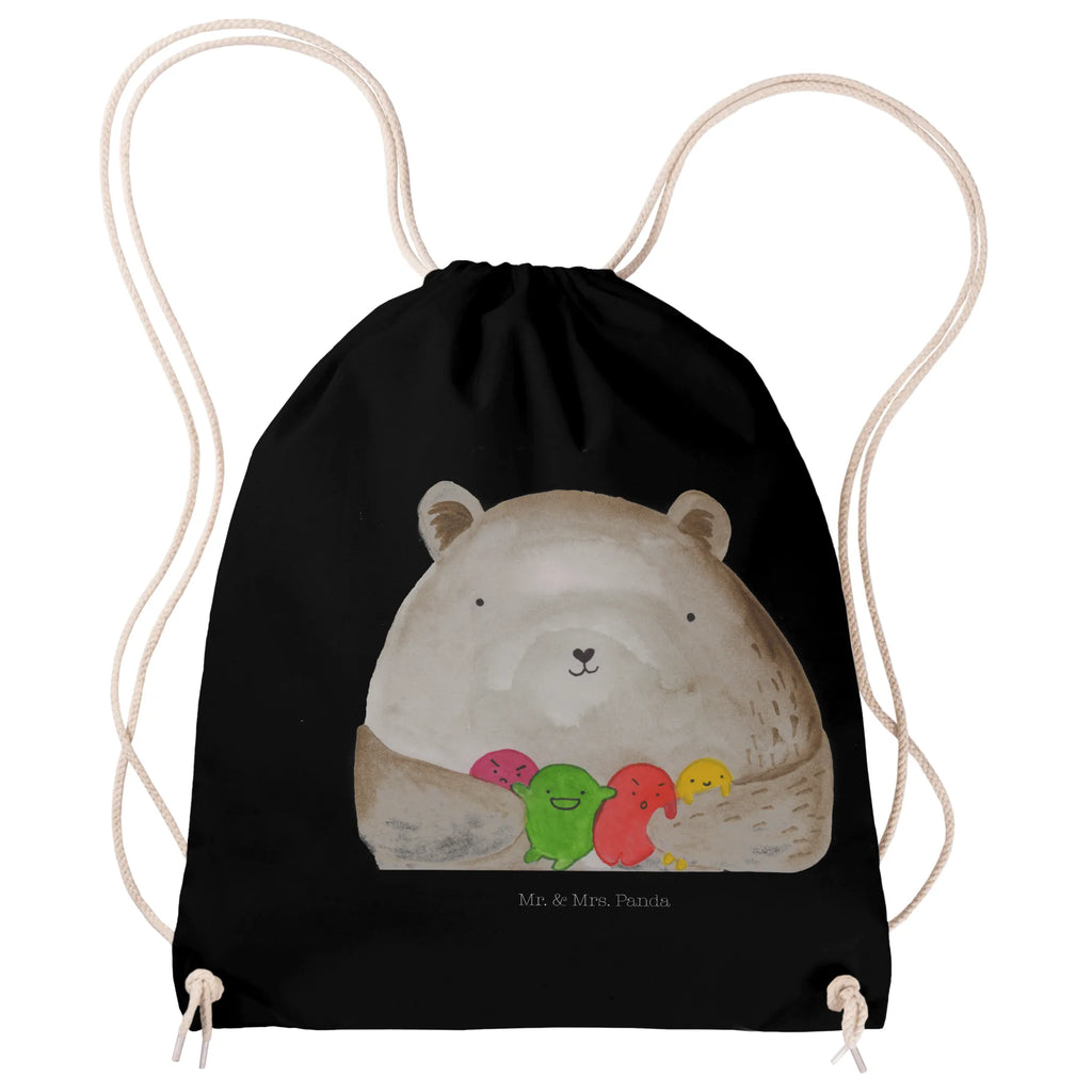 Drawstring bag bear Feeling bag, gym bag, sports bag, hipster, jute bag, carrier bag, bear, teddy, teddy bear, cuddly toy, Madness, Bear