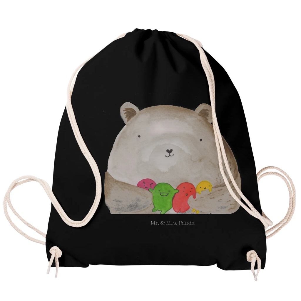 Drawstring bag bear Feeling bag, gym bag, sports bag, hipster, jute bag, carrier bag, bear, teddy, teddy bear, cuddly toy, Madness, Bear