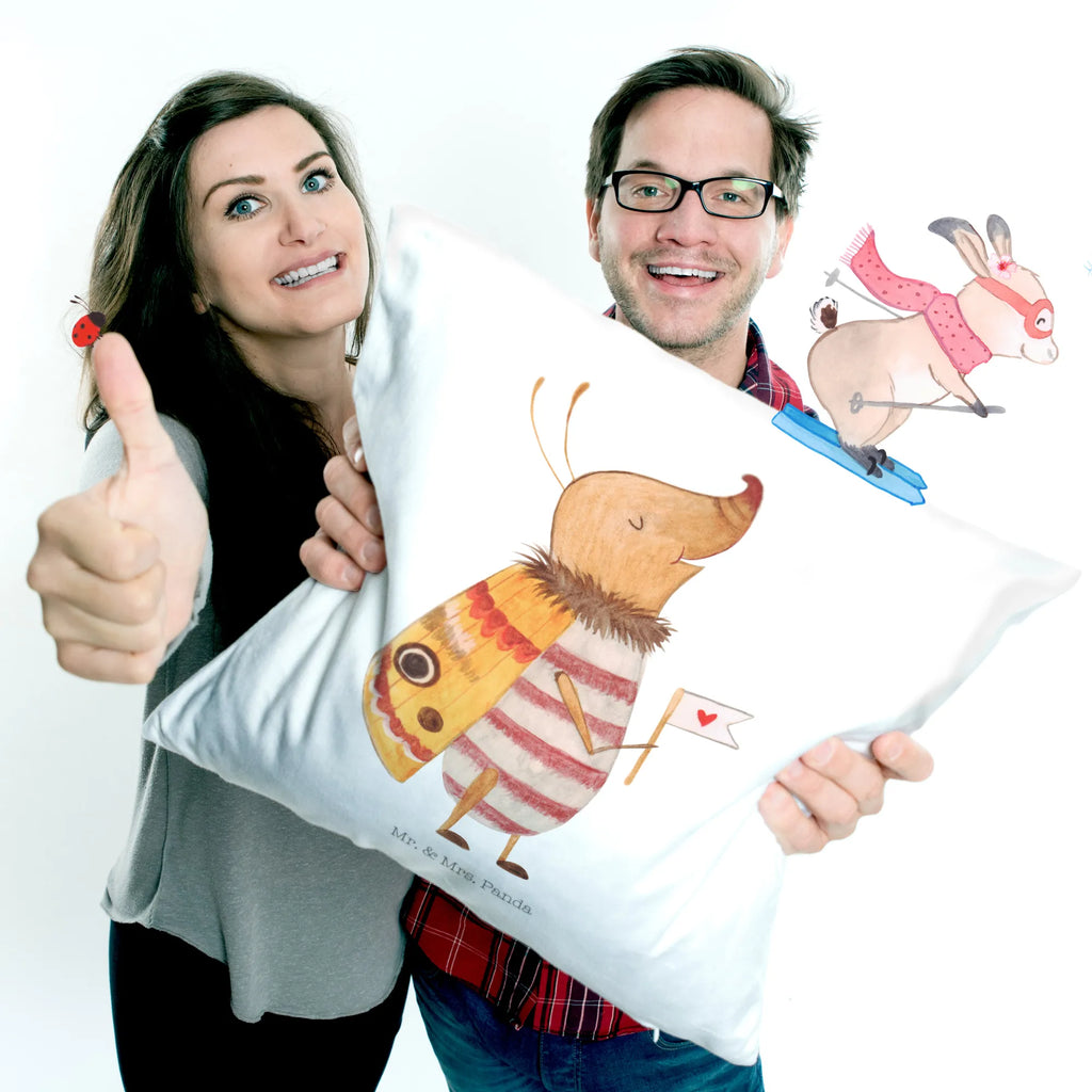 Cushion Moth flag soft, sofa, bedroom, Pillow, cushion, couch, pad, pillows, 40 x 40, settee, fluffy, bed, 40x40, pillow case, small animals, cute, funny, cute animal motives, hand drawn, small world, funny sayings, good mood, happy, gifts, gift ideas, special gifts, animal lover, card, Saying funny, Kitchen decoration, How much does the world cost, Beetle, Moth