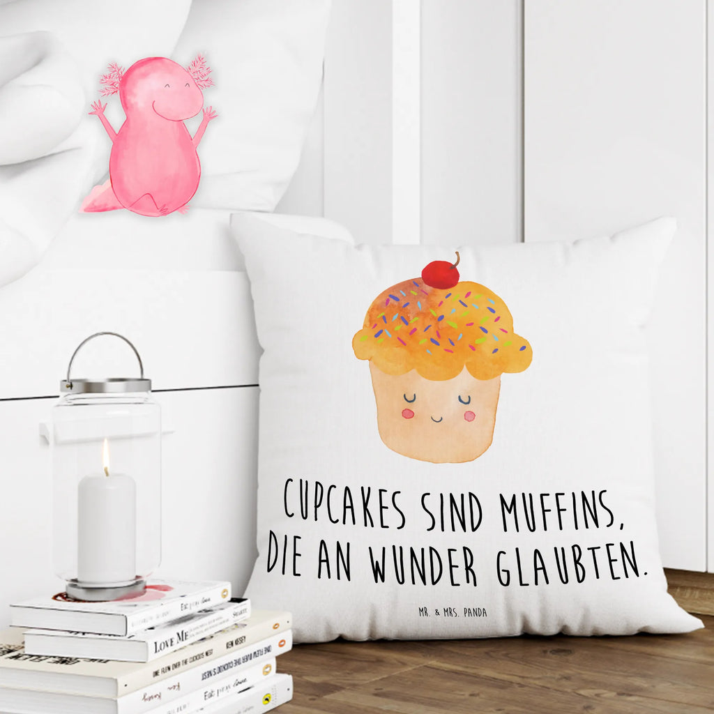 Cushion Cupcake 40x40, couch, settee, sofa, pillows, pillow case, bed, pad, 40 x 40, cushion, Pillow, fluffy, bedroom, soft, small animals, cute, funny, cute animal motives, hand drawn, small world, funny sayings, good mood, happy, gifts, gift ideas, special gifts, animal lover, card, Kitchen Saying, Muffin, Present Cook, Kitchen Decoration, Cupcakes, Motivation Sayings, Baking Present, Wonder