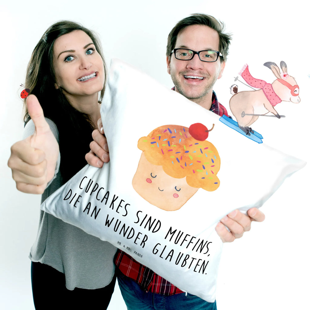 Cushion Cupcake 40x40, couch, settee, sofa, pillows, pillow case, bed, pad, 40 x 40, cushion, Pillow, fluffy, bedroom, soft, small animals, cute, funny, cute animal motives, hand drawn, small world, funny sayings, good mood, happy, gifts, gift ideas, special gifts, animal lover, card, Kitchen Saying, Muffin, Present Cook, Kitchen Decoration, Cupcakes, Motivation Sayings, Baking Present, Wonder