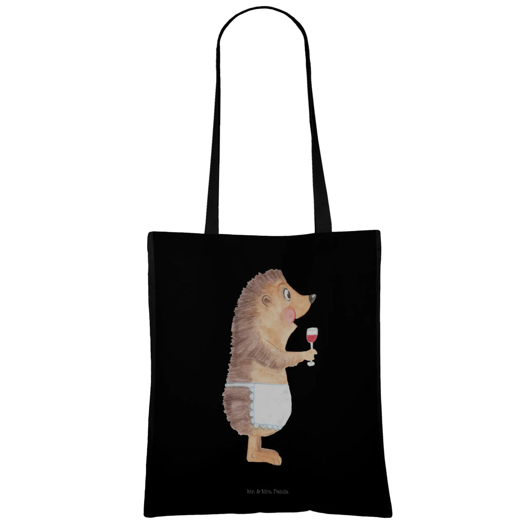 Tote bag Hedgehog wine Beuteltasche, Einkaufstüte, Umhängetasche, Strandtasche, Tragetasche, Laptoptasche, Badetasche, Stoffbeutel, Jutebeutel, Stofftasche, Shopper, Jutetasche, Tasche, Schultertasche, Einkaufstasche, Beutel, Tiermotive, Gute Laune, lustige Sprüche, Tiere, Rotwein, Wein trinken, Weißwein, Weinglas, Geschenk Weinliebhaber, Geschenk Weintrinker, Wein Deko, Igel, Wein Spruch