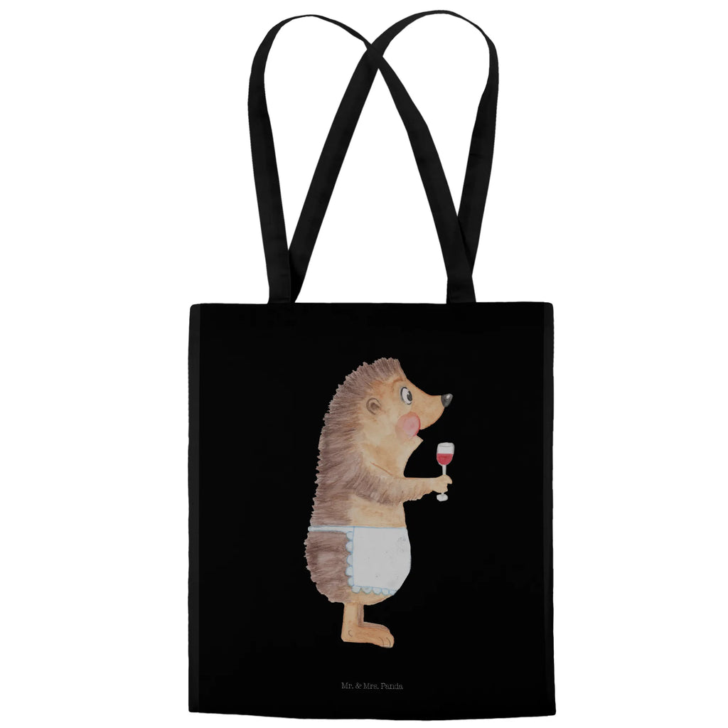 Tote bag Hedgehog wine Beuteltasche, Einkaufstüte, Umhängetasche, Strandtasche, Tragetasche, Laptoptasche, Badetasche, Stoffbeutel, Jutebeutel, Stofftasche, Shopper, Jutetasche, Tasche, Schultertasche, Einkaufstasche, Beutel, Tiermotive, Gute Laune, lustige Sprüche, Tiere, Rotwein, Wein trinken, Weißwein, Weinglas, Geschenk Weinliebhaber, Geschenk Weintrinker, Wein Deko, Igel, Wein Spruch
