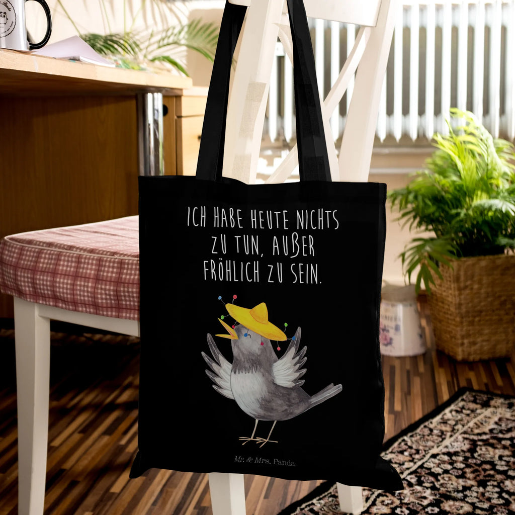 Tote bag Crow sombrero Tüte, Einkaufstüte, Beutel, uni tasche, Statementbeutel, Stofftasche, Strandtasche, Stoffbeutel, Jutetasche, bedruckte tasche, Alltagstasche, unitasche, Beuteltasche, baumwollbeutel, Einkaufsbeutel, Jutebeutel, Einkaufstasche, Schultertasche, Laptoptasche, Tasche, shopping tasche, Shopper, Henkeltasche, Badetasche, Leinentasche, Tragetasche, Baumwolltasche, tote bag, Umhängetasche, Schultasche, büchertasche, Gute Laune, Tiermotive, Tiere, lustige Sprüche, Vogel, Spruch positiv, froh, Vögel, glücklich sein, Glück Spruch, Elster, Rabe, Motivation, fröhlich sein