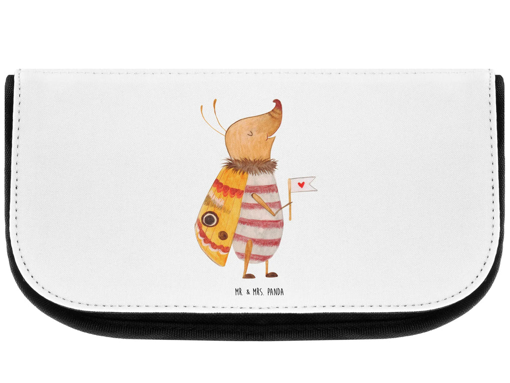 Cosmetics bag Moth flag Toilet bag, Bag, Cosmetic bag, Cosmetics, Make-up bag, Sludge bag, Mudflap case, Wallet, small animals, cute, funny, cute animal motives, hand drawn, small world, funny sayings, good mood, happy, gifts, gift ideas, special gifts, animal lover, card, Saying funny, How much does the world cost, Moth, Kitchen decoration, Beetle