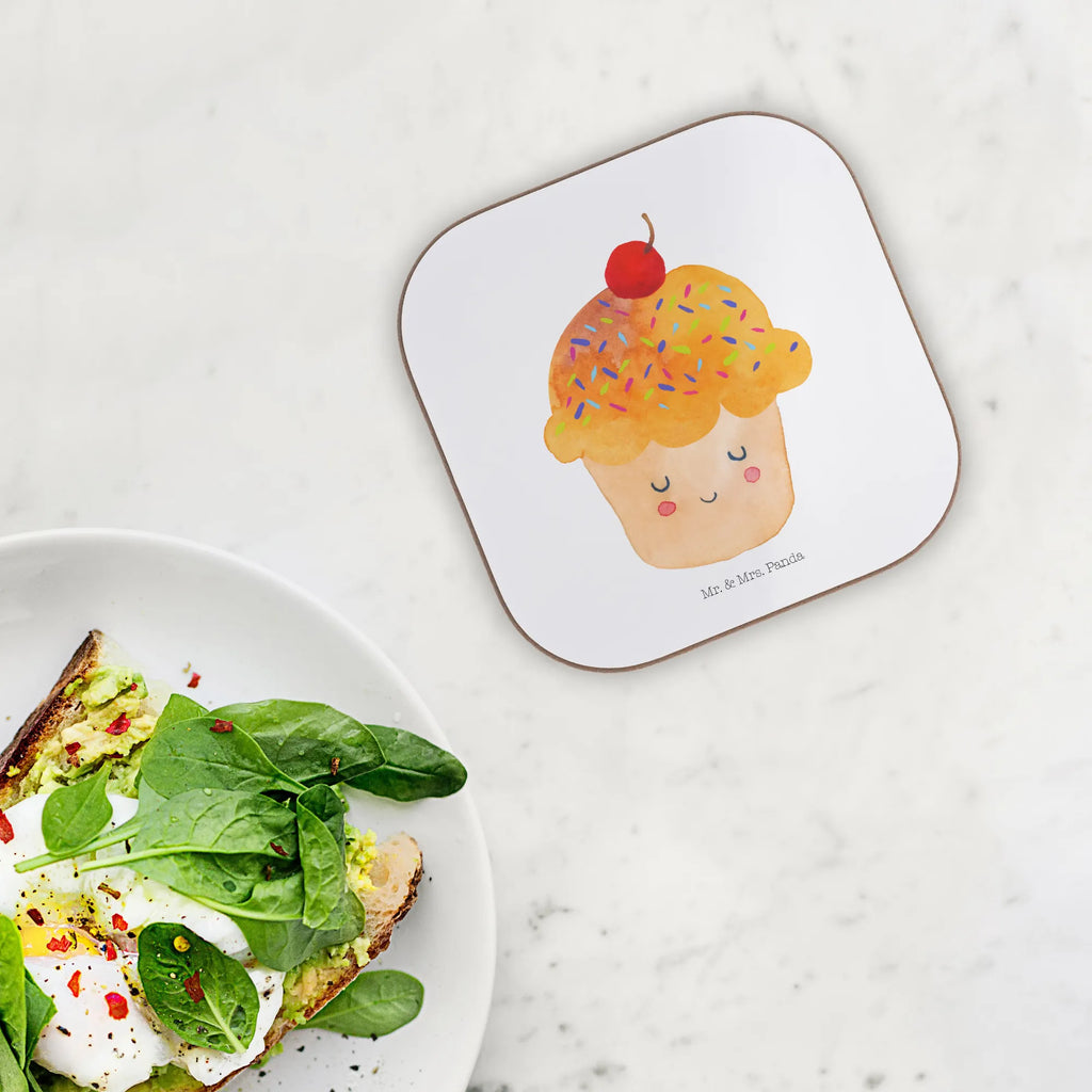 Square coaster Cupcake glass coasters, party, presents, Coasters, gift, breakfast, gifts, small animals, cute, funny, cute animal motives, hand drawn, small world, funny sayings, good mood, happy, gift ideas, special gifts, animal lover, card, Muffin, Kitchen Decoration, Baking Present, Cupcakes, Kitchen Saying, Motivation Sayings, Wonder, Present Cook