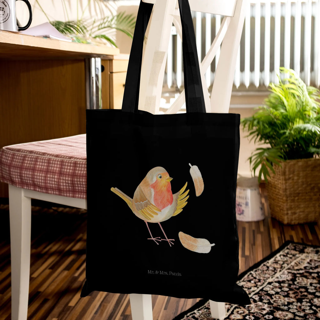 Tote bag robin feathers Einkaufstasche, Strandtasche, Shopper, Badetasche, Stoffbeutel, Jutebeutel, Umhängetasche, Tragetasche, Beuteltasche, Einkaufstüte, Schultertasche, Beutel, Stofftasche, Jutetasche, Tasche, Laptoptasche, Tiermotive, Gute Laune, lustige Sprüche, Tiere, Vogel, Rotkehlchen, Motivationsbilder, What if i fall, Spruch Mut, Motivation Sprüche, Spruch Motivation, fliegen