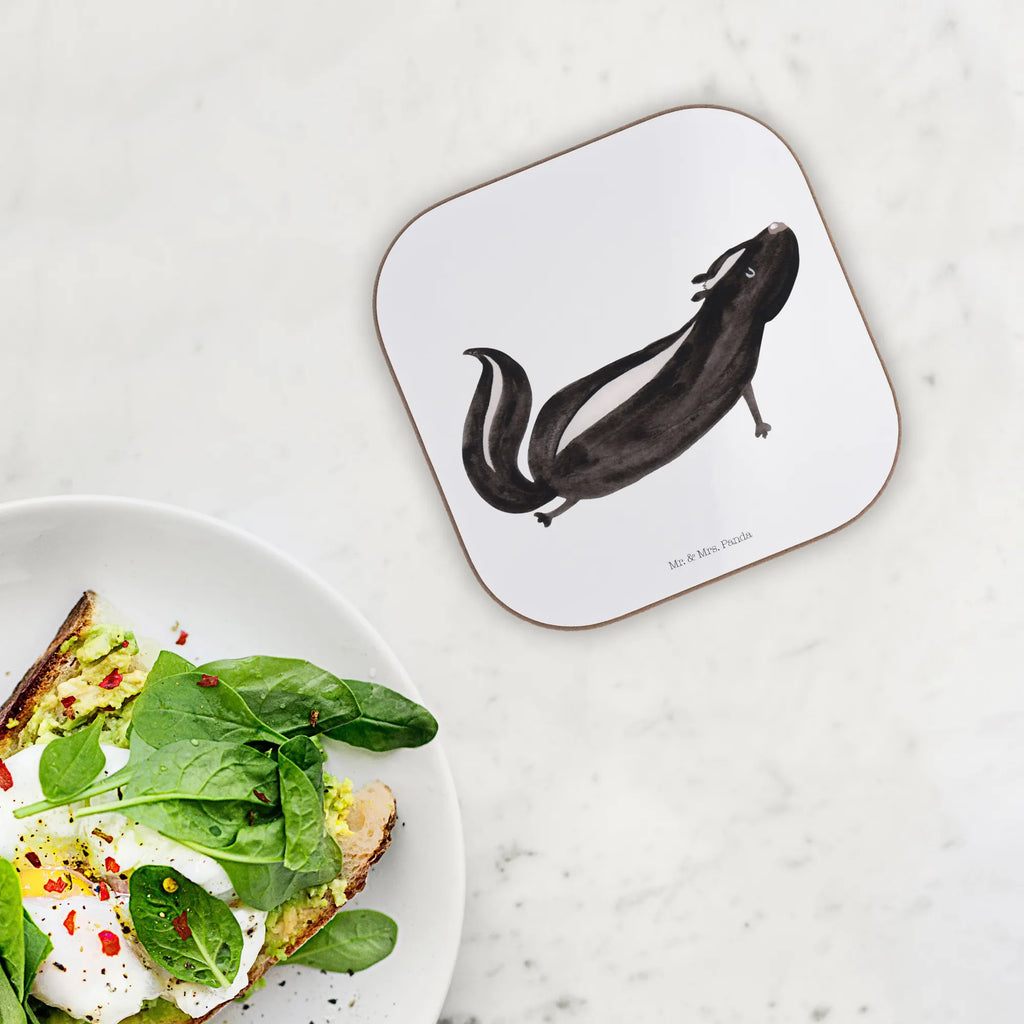 Podkładka skunks Joga Untersetzer für Gläser, Untersetzer Gläser, Korkuntersetzer, Bierdeckel, Untersetzer aus Holz, Glasuntersetzer, Tassen Untersetzer, Getränkeuntersetzer, Holzuntersetzer, Untersetzer Design, Untersetzer, Untersetzer Holz, Stinktier, Skunk, Yoga, Stinker, Stinki, Liebe, Raubtier, Wildtier, Lache, Namaste, Lebe