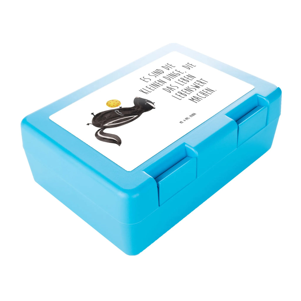 Pudełko na kanapki skunks piłka Brotbox, Snackbox, Lunch box, Butterbrotdose, Brotzeitbox, Stinktier, Skunk, Wildtier, Raubtier, Stinker, Stinki, verspielt, Weisheit