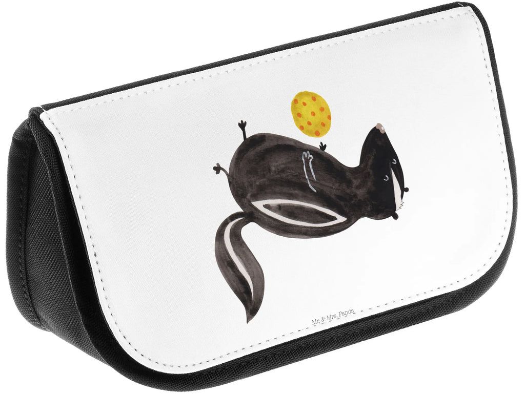 Kosmetiktasche Stinktier Ball kleines Täschchen, beauty tasche, zubehörtasche, hygiene tasche, kosmetik beutel, Make-Up Bag, kosmetiktäschchen, Beauty Bag, Reisenecessaires, reiseschminktasche, kulturtäschchen, Beautybag, bad tasche, utensilientasche, reise kosmetiktasche, beauty case, Waschtasche, Schminkbeutel, Kosmetiktasche, Waschbeutel, toilettenbeutel, Schminktasche, Kulturbeutel, Organizer Tasche, Toilettentasche, Kulturtasche, Necessaire, Schminktäschchen, Stinktier, Skunk, Weisheit, Raubtier, Wildtier, Stinki, Stinker, Verspielt