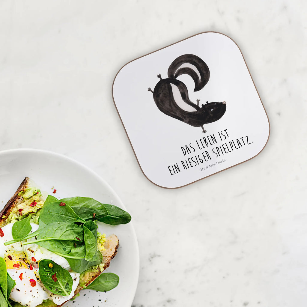 Podkładka skunks stojka Getränkeuntersetzer, Untersetzer, Untersetzer Gläser, Untersetzer Holz, Untersetzer Design, Glasuntersetzer, Bierdeckel, Korkuntersetzer, Untersetzer für Gläser, Untersetzer aus Holz, Tassen Untersetzer, Holzuntersetzer, Stinktier, Skunk, verpielt, Raubtier, Wildtier, Stinki, Spielplatz, Stinker, Kind