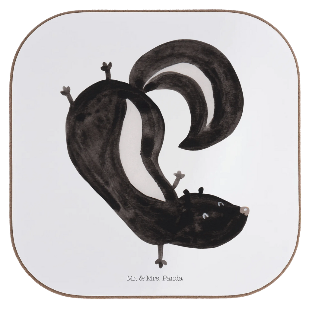 Podkładka skunks stojka Getränkeuntersetzer, Untersetzer, Untersetzer Gläser, Untersetzer Holz, Untersetzer Design, Glasuntersetzer, Bierdeckel, Korkuntersetzer, Untersetzer für Gläser, Untersetzer aus Holz, Tassen Untersetzer, Holzuntersetzer, Stinktier, Skunk, verpielt, Raubtier, Wildtier, Stinki, Spielplatz, Stinker, Kind