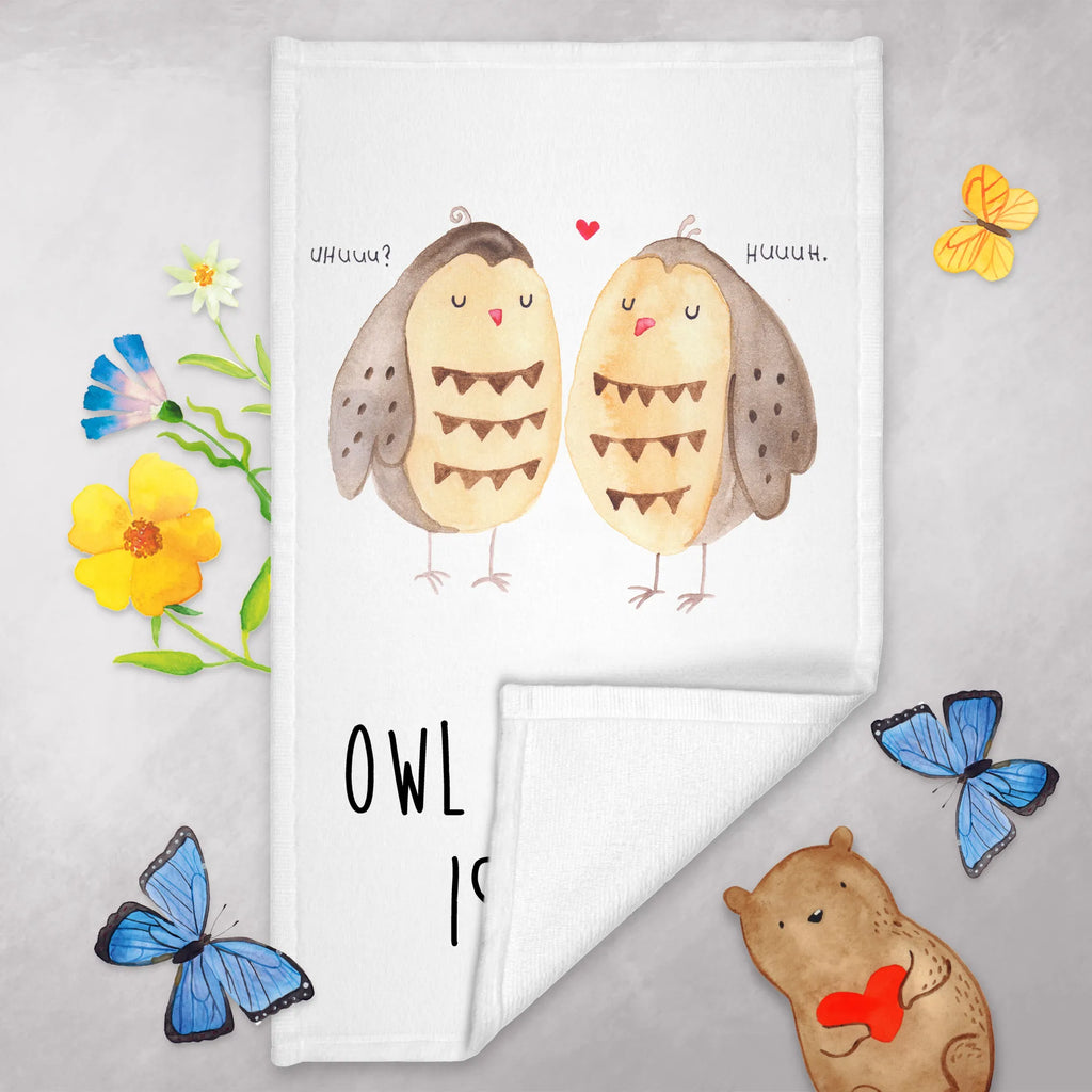 Gästehandtuch Eulen Liebe Reisehandtuch, gesichtstuch, Mittelgroßes Handtuch, handtücher 50x100, gesichtshandtuch, Duschtuch, bad handtuch, sporthandtuch, Handtuch, Kinderhandtuch, Gästehandtücher, Handtuch 50x100, sporthandtücher, reisehandtücher, baumwollhandtücher, handtücher, frotteehandtücher, kinderhandtücher, handtuch badezimmer, Gästehandtuch, handtuch bad, Eule, Liebe Spruch, Owl, Freund, Hochzeit Spruch, Liebe, All You Need Is Love, Freundin Geschenk, Wortspiel Lustig, Eule Deko