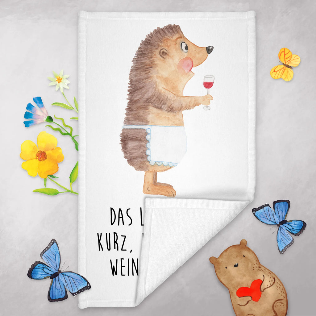 50 x 100 ręcznik jeż wino Motywy zwierzęce, dobra energia, zabawne powiedzonka, zwierzęta