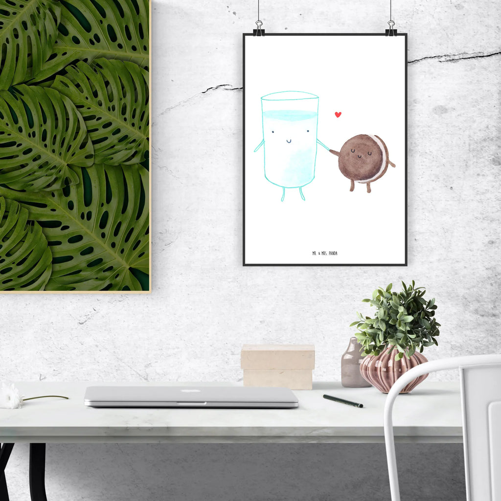 Poster milk biscuit Kunstdruck, Deko Bild, Wandposter, drucke, grafikposter, Bild, wanddruck, Wandschmuck, Wandbild, Mr. & Mrs. Panda Poster, wanddeko, Posterdruck, kunstdruck poster, Plakat, kunstposter, Bild für Wand, Designposter, Wanddeko Bild, wandkunst, Poster, Wanddekoration, kunst für die wand, Gute Laune, Tiermotive, Tiere, Lustige Sprüche, Kekse, Keks, Cookie, Motiv Süß, Perfektes Paar, Kaffee, Einladung Frühstück, Milch, Romantisch, Milk