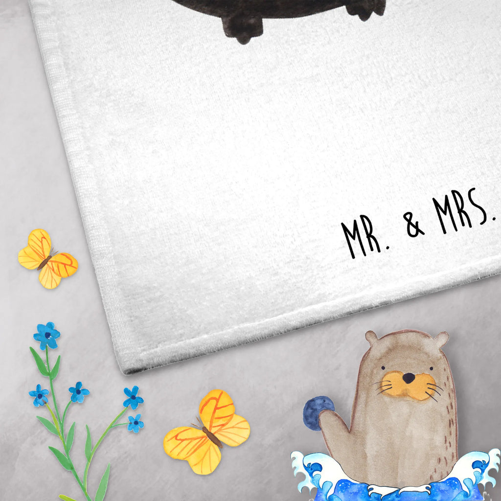 Hand towel skunk flower towels, bath towel, big, children, baby, bathroom, Towel, Skunk, dreamy, dreams, stinker, stink, skunk, predator, wild animal, daydreamer