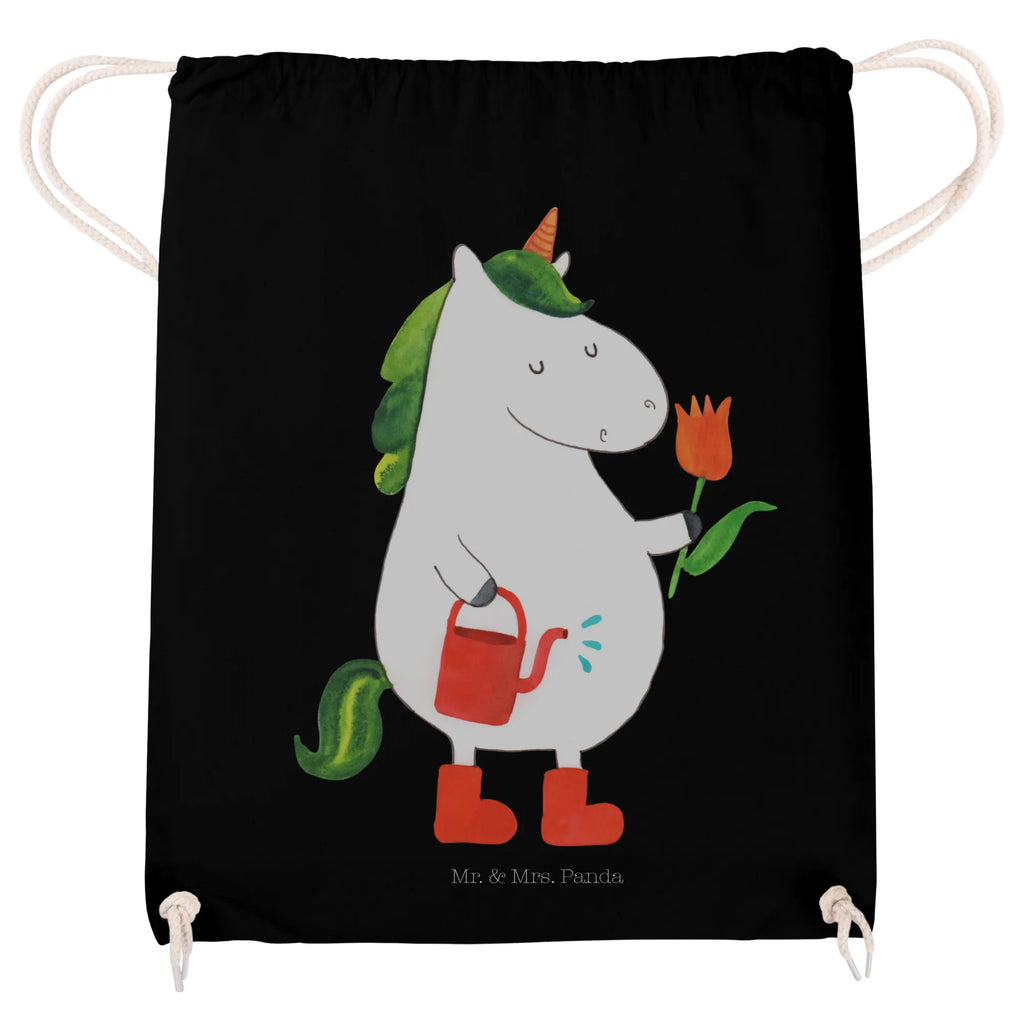 Drawstring bag unicorn gardener sports bag, carrier bag, gym bag, bag, hipster, jute bag, unicorn, unicorns, Flower, Unicorn, gardener gift, Girlfriend gift, gardener present, Watering-Can, garden