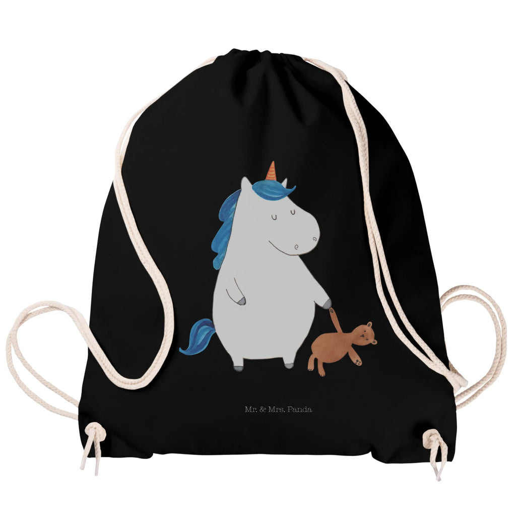 Drawstring bag unicorn teddy gym bag, sports bag, hipster, jute bag, bag, carrier bag, unicorn, unicorns, child present, sleep, bed, single life, child gift, Unicorn, single, dreaming, good night, girlfriend, sweet
