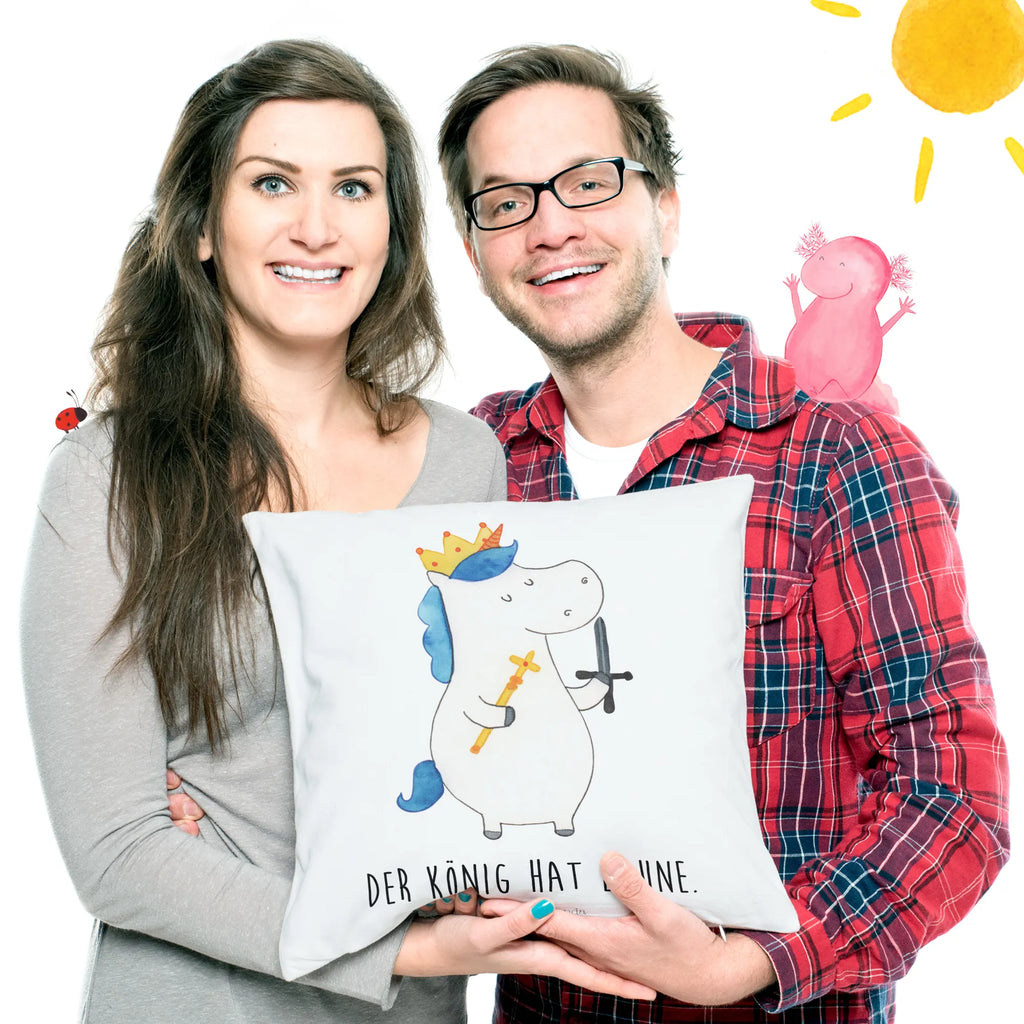 Cushion unicorn king with sword bedroom, 40 x 40, Pillow, cushion, pillow case, pillows, sofa, soft, settee, couch, pad, 40x40, bed, fluffy, unicorn, unicorns, Chancellor, present boy, Unicorn, King, Emperor, sword, gift boyfriend, Crown, Ruler, President, Princess, Prosecco