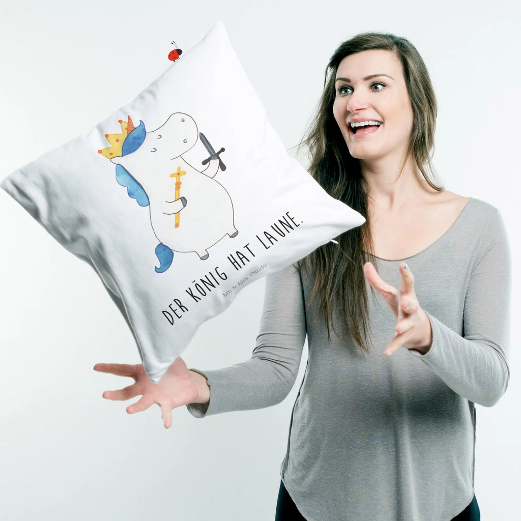 Cushion unicorn king with sword bedroom, 40 x 40, Pillow, cushion, pillow case, pillows, sofa, soft, settee, couch, pad, 40x40, bed, fluffy, unicorn, unicorns, Chancellor, present boy, Unicorn, King, Emperor, sword, gift boyfriend, Crown, Ruler, President, Princess, Prosecco