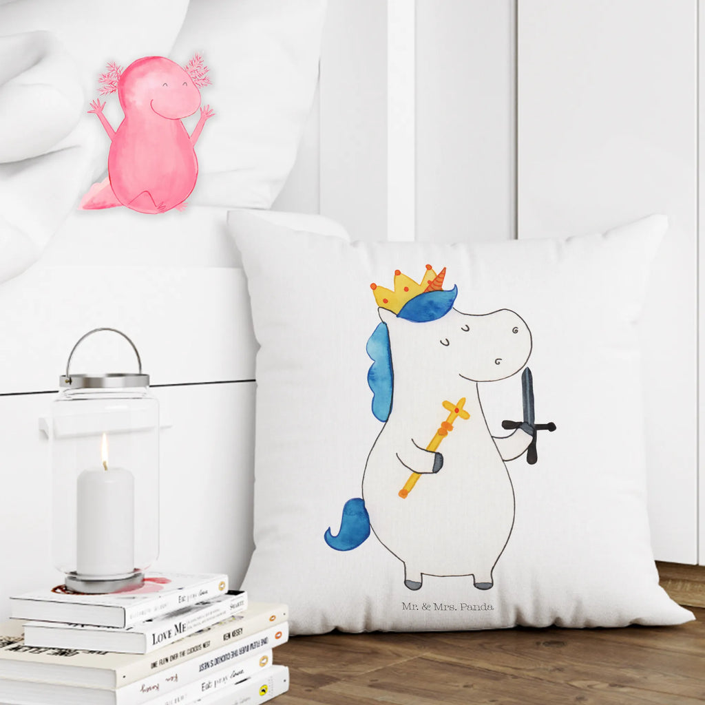 Cushion unicorn king with sword bedroom, 40 x 40, Pillow, cushion, pillow case, pillows, sofa, soft, settee, couch, pad, 40x40, bed, fluffy, unicorn, unicorns, Chancellor, present boy, Unicorn, King, Emperor, sword, gift boyfriend, Crown, Ruler, President, Princess, Prosecco