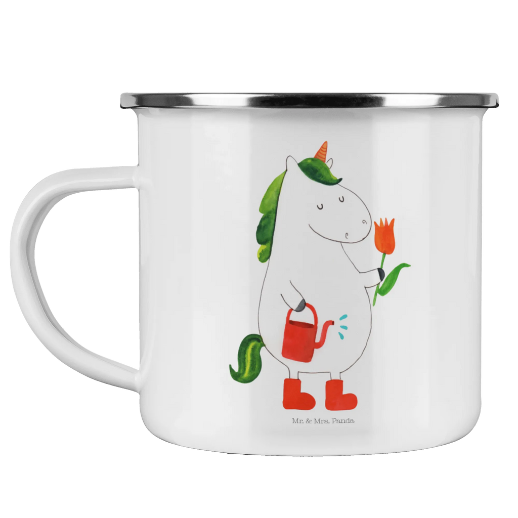 Enamel camping mug unicorn gardener campfire mug, lightweight camping mug, metal cup, hiking mug, enamel camping cup, camp coffee mug, enamel mug, adventure mug, tin coffee cup, steel mug for camping, bushcraft mug, travel mug, camper mug, camping metal cup, metal camping mug, enamel drinking mug, backpacking mug, stainless steel drinking cup, camping mug, outdoor cup, unicorn, unicorns, Watering-Can, Flower, gardener gift, Girlfriend gift, gardener present, Unicorn, garden