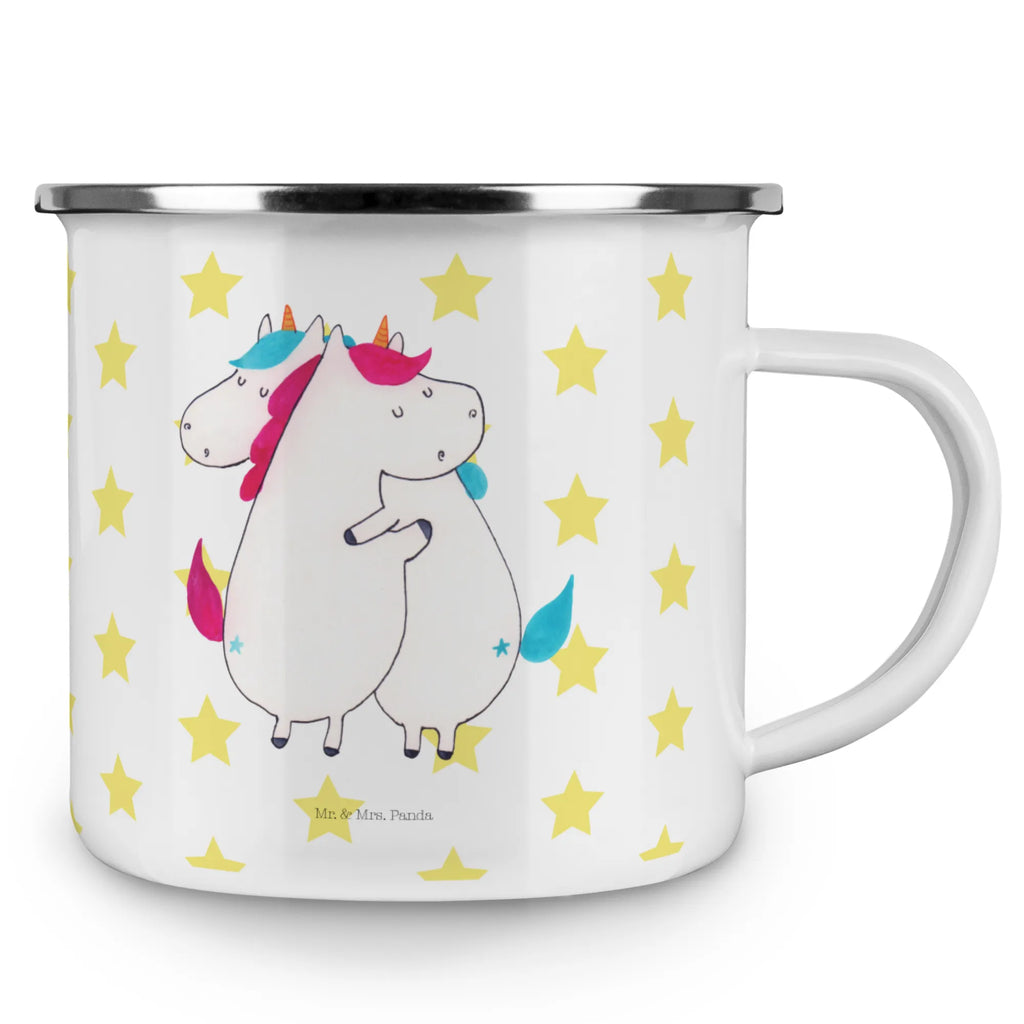 Kempingowy kubek emaliowany Jednorożce Przytulanie reisetasse, Emaille Becher, Campingtasse, becher emaille, Metalltasse, Emaille Tasse, Tasse Emaille, emaillebecher, metallbecher, Tasse, Reisebecher, Teebecher, wandertasse, wanderbecher, Blechtasse, Kaffeetasse, Teetasse, Kaffeebecher, blechbecher, Becher, Emailletasse, Pott, Trinkbecher, Campingbecher, Unicorn, Einhorn, Einhörner, Einhorn Deko, Freundin, Liebe, Geschwister, Freundinnen, Schwester, Sister, BFF, Schwestern, Familie